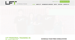 Desktop Screenshot of lftpersonaltraining.com